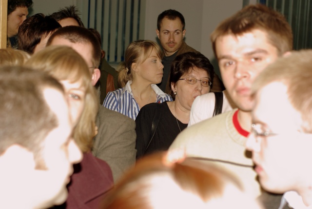 Do złożenia życzeń trzeba było odczekać swoje w kolejce...